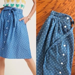 Park Bench Artistry A-Line Skirt with Pockets